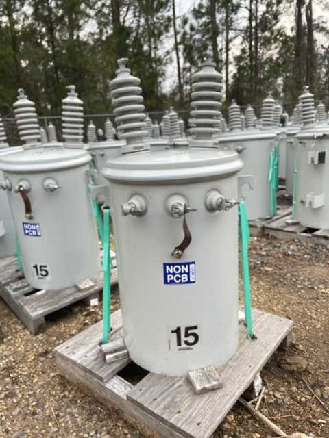 Lot of 39- 15 KVA Pole Mounted Transformer - CONTROL TRANSFORMERS
