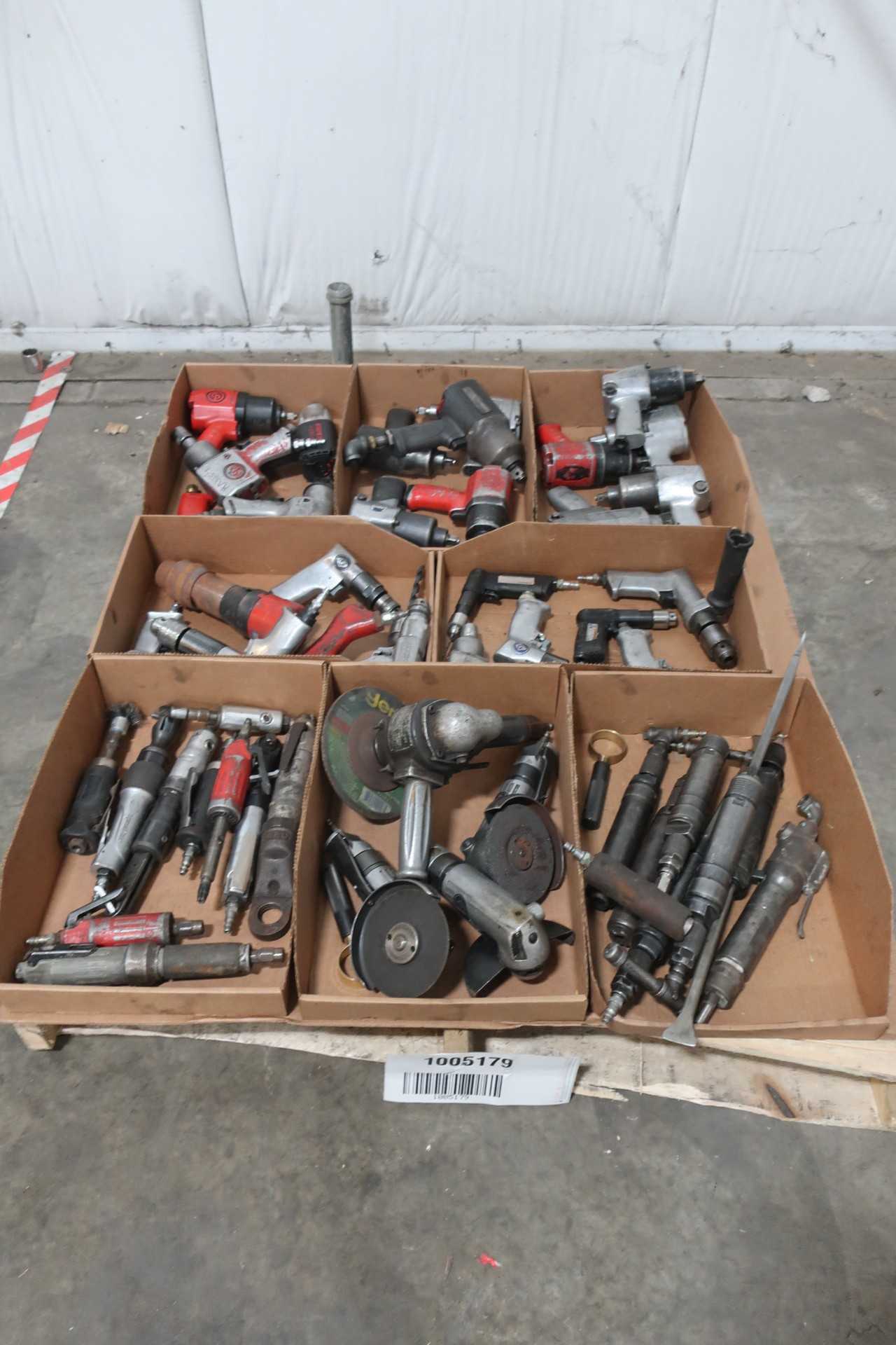 PALLET OF ASSORTED AIR GUNS - PNEUMATIC POWER TOOL