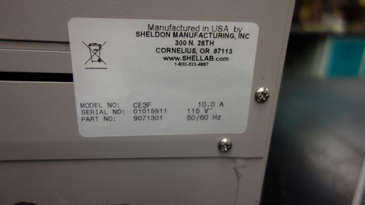 SHEL LAB CE3F CIRCULATING FORCED AIR OVEN - LAB & SCIENTIFIC