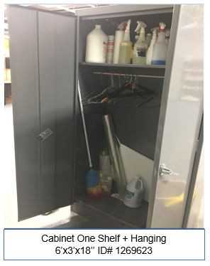 (1) One Shelf - Hanging Cabinet (cabinet only) - TOOL STORAGE
