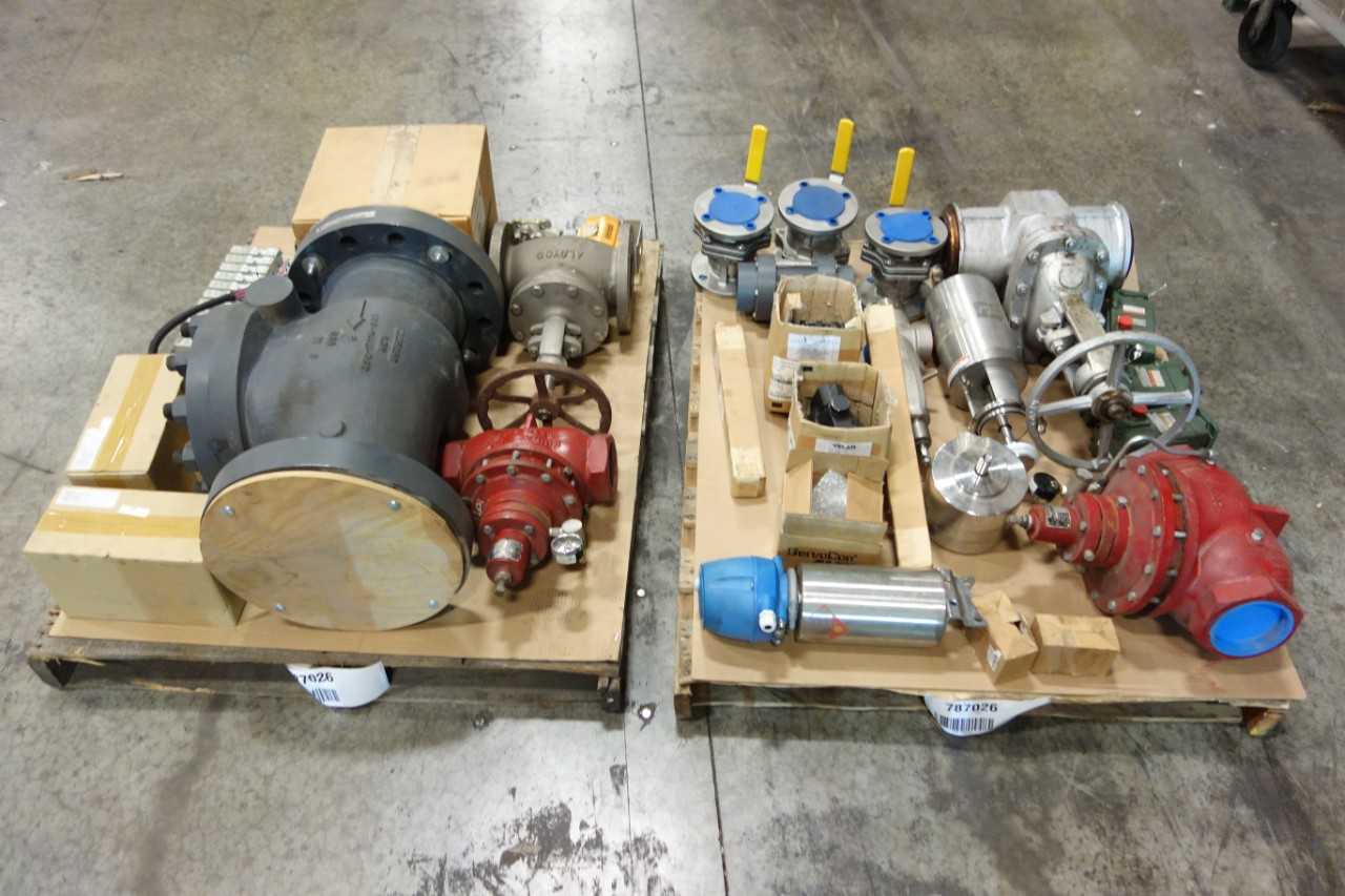 2 PALLETS OF ASSORTED VALVES AND VALVE ACCESSORIES - VALVES