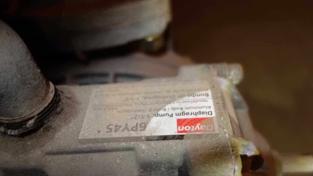 DAYTON 6PY45 1-1/2 IN DIAPHRAGM PUMP - DIAPHRAGM PUMP