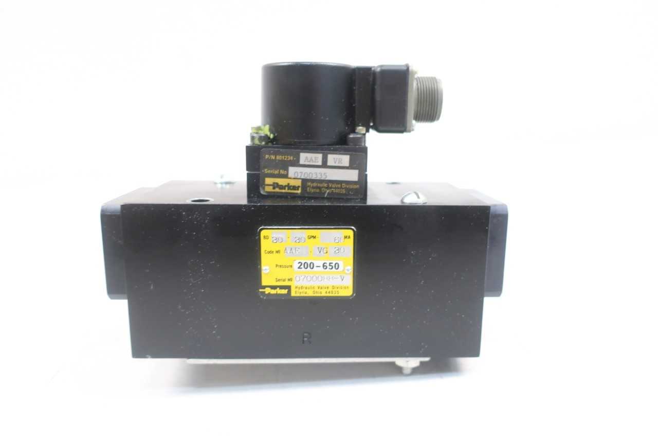 PARKER 801234-AAE 200-650PSI HYDRAULIC VALVE - VALVES