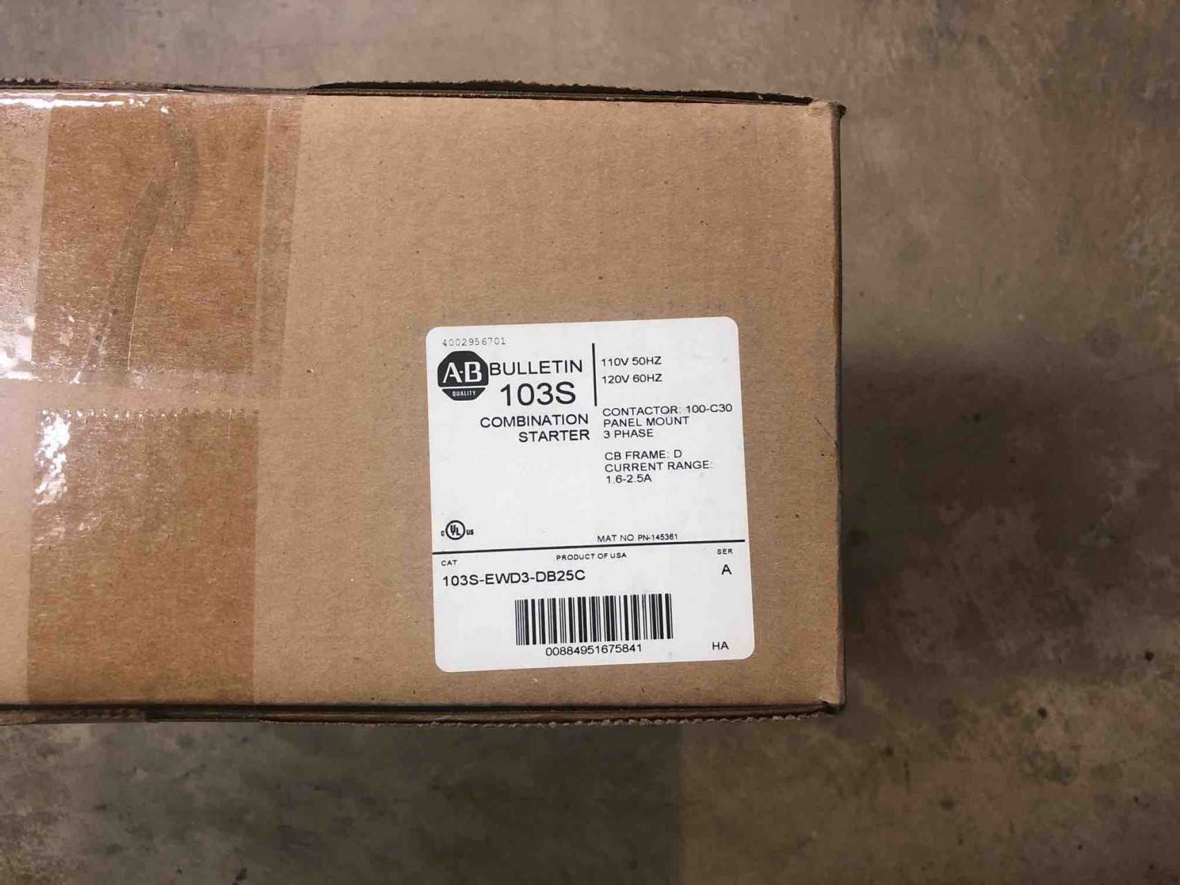 Allen-Bradley 103S-EWD3-DB25C Combo Starter - INDUSTRIAL PARTS