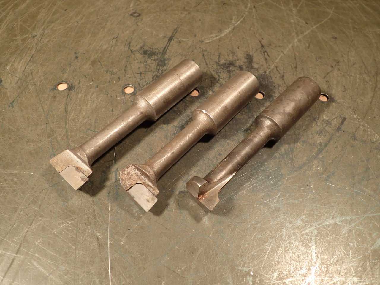 3 Pieces of Carbide & HSS Lathe Boring Bars: 7/8" Shank - MACHINING EQUIPMENT