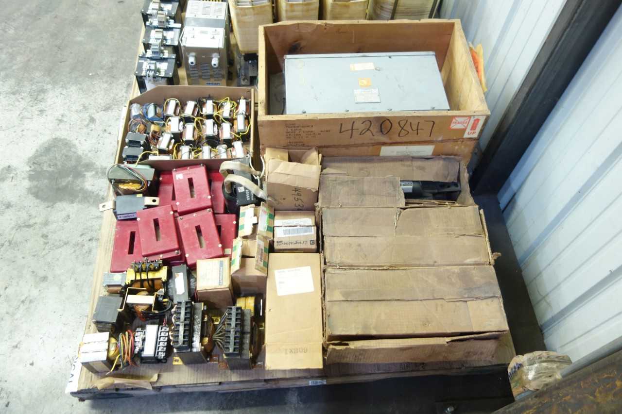 2 PALLETS OF ASSORTED TRANSFORMERS - CONTROL TRANSFORMERS