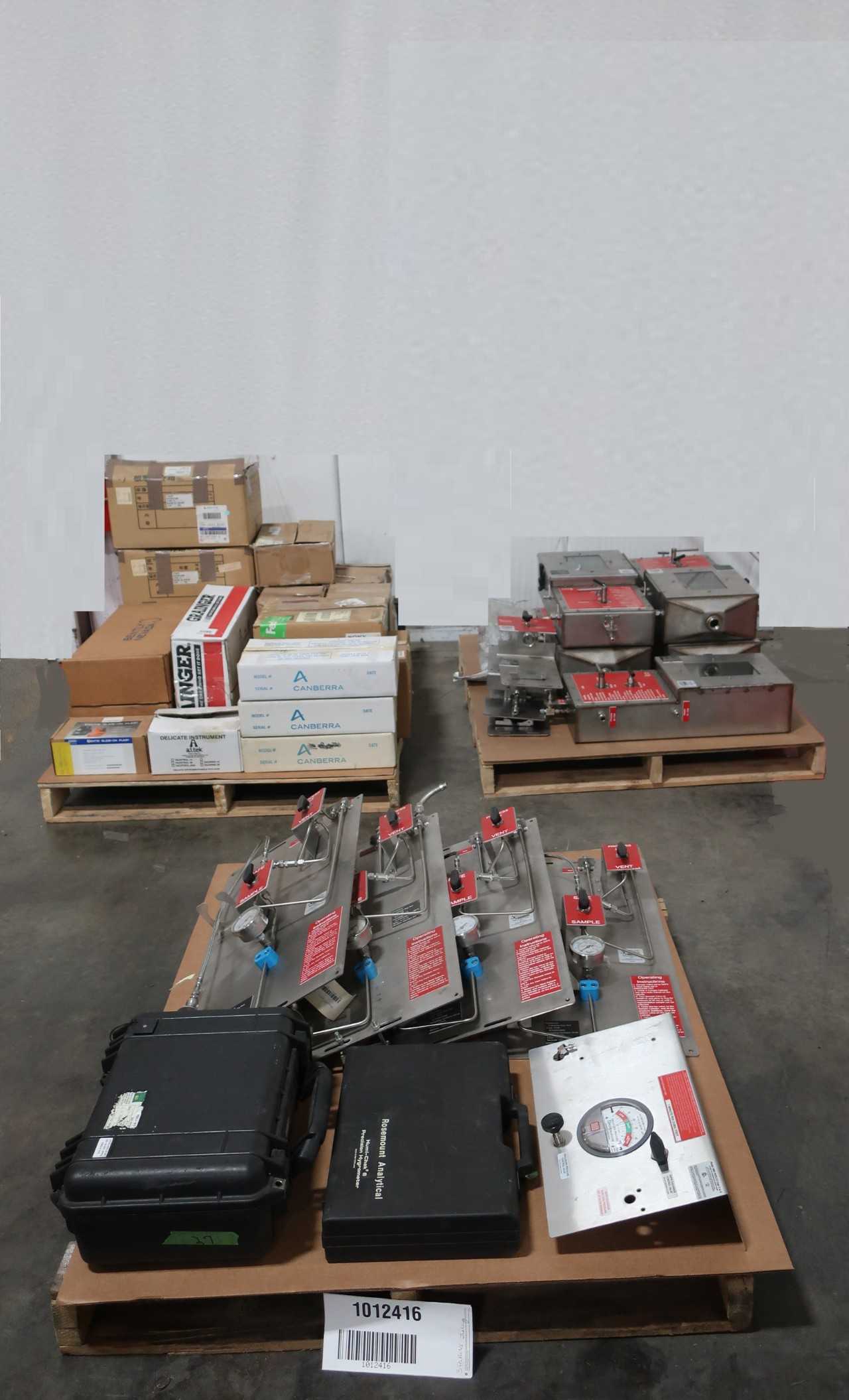 3 PALLETS OF ASSORTED TESTING EQUIPMENT - METAL INSPECTION EQUIPMENT