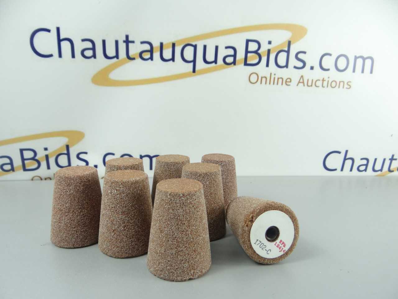 Lot of 8 NEW Type 17 Cone Orange Grinding Wheels RA362 KV - GRINDING WHEELS