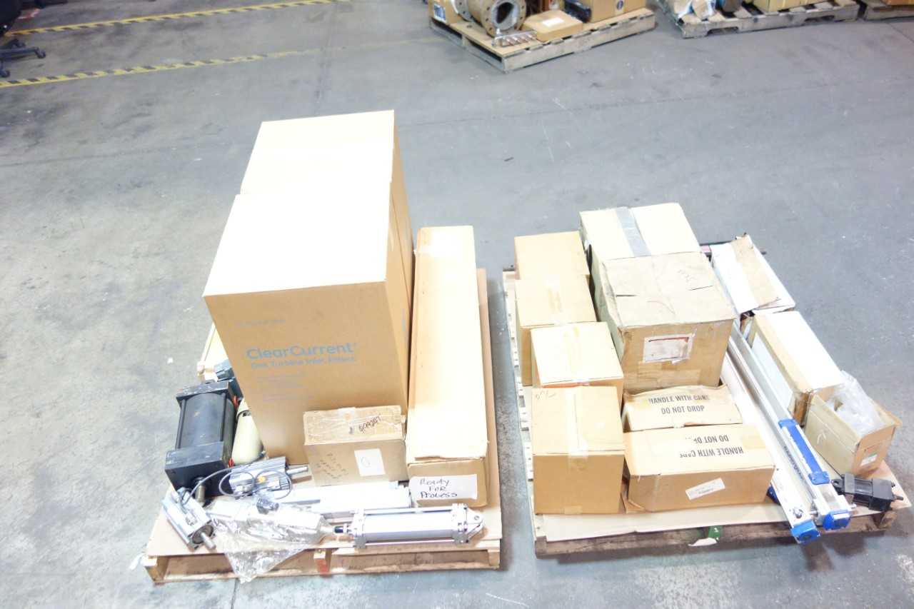 2 PALLETS OF ASSORTED PNEUMATIC CYLINDERS, PARTS, FILTERS - PNEUMATIC CYLINDERS & ACTUATORS