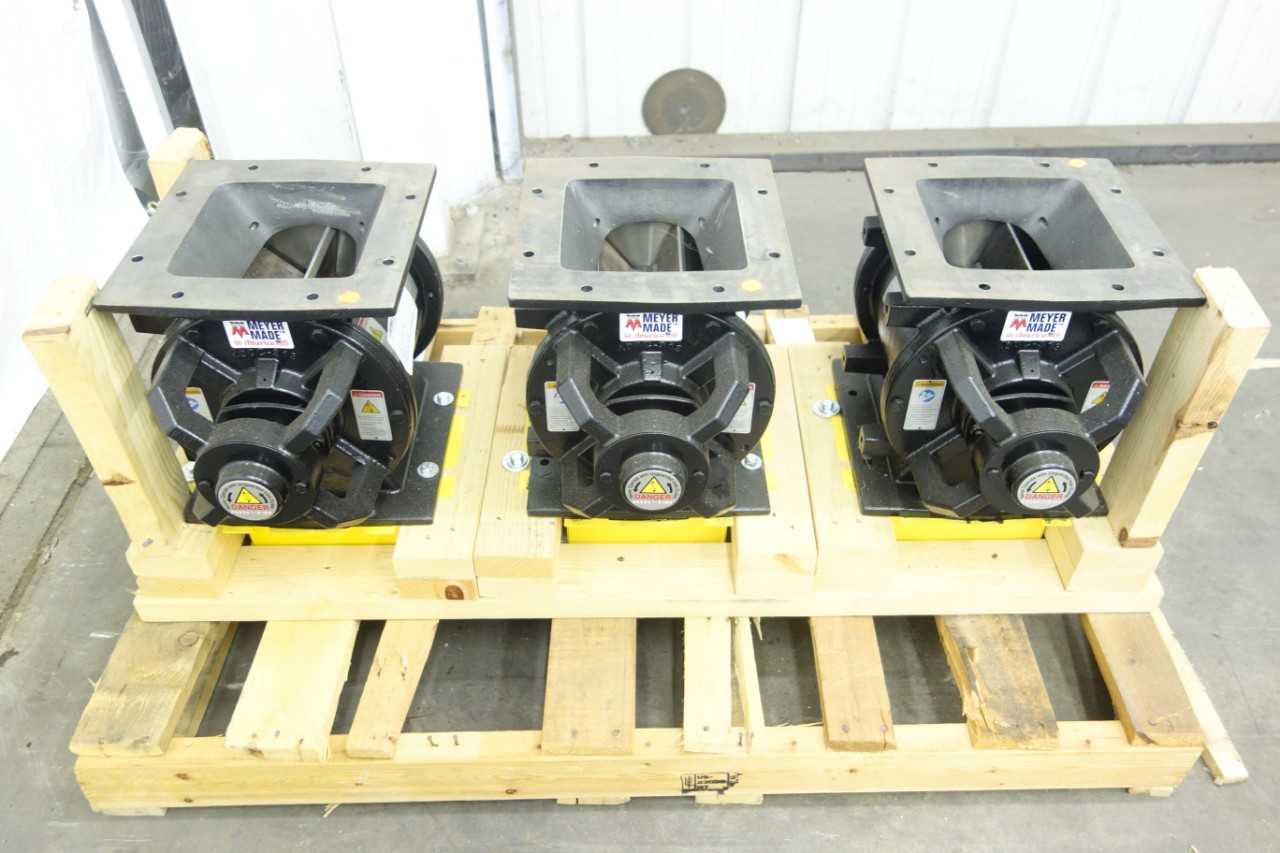 LOT OF 3 MEYER ROTARY AIRLOCK FEEDERS - VALVES