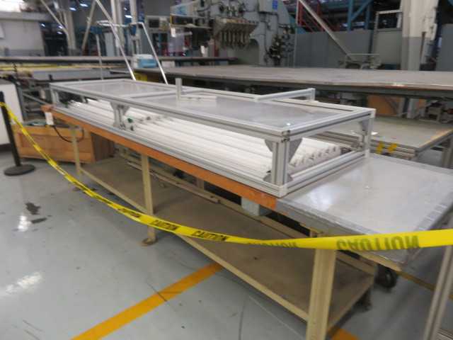 Table and Aluminum Lamp Case - MISCELLANEOUS