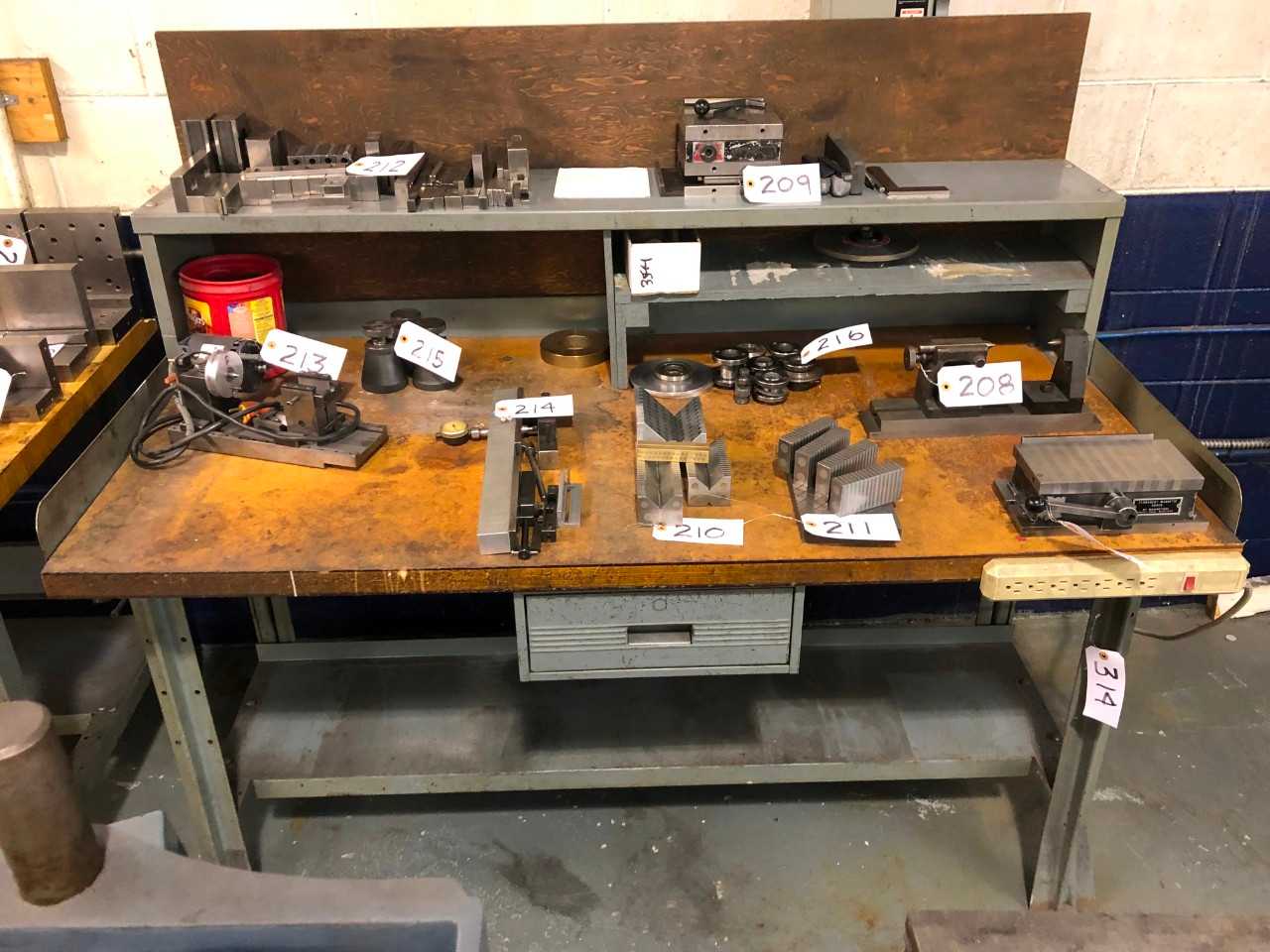 30" x 60" Woodtop Work Bench w/ Shelf & Drawer - TOOL STORAGE