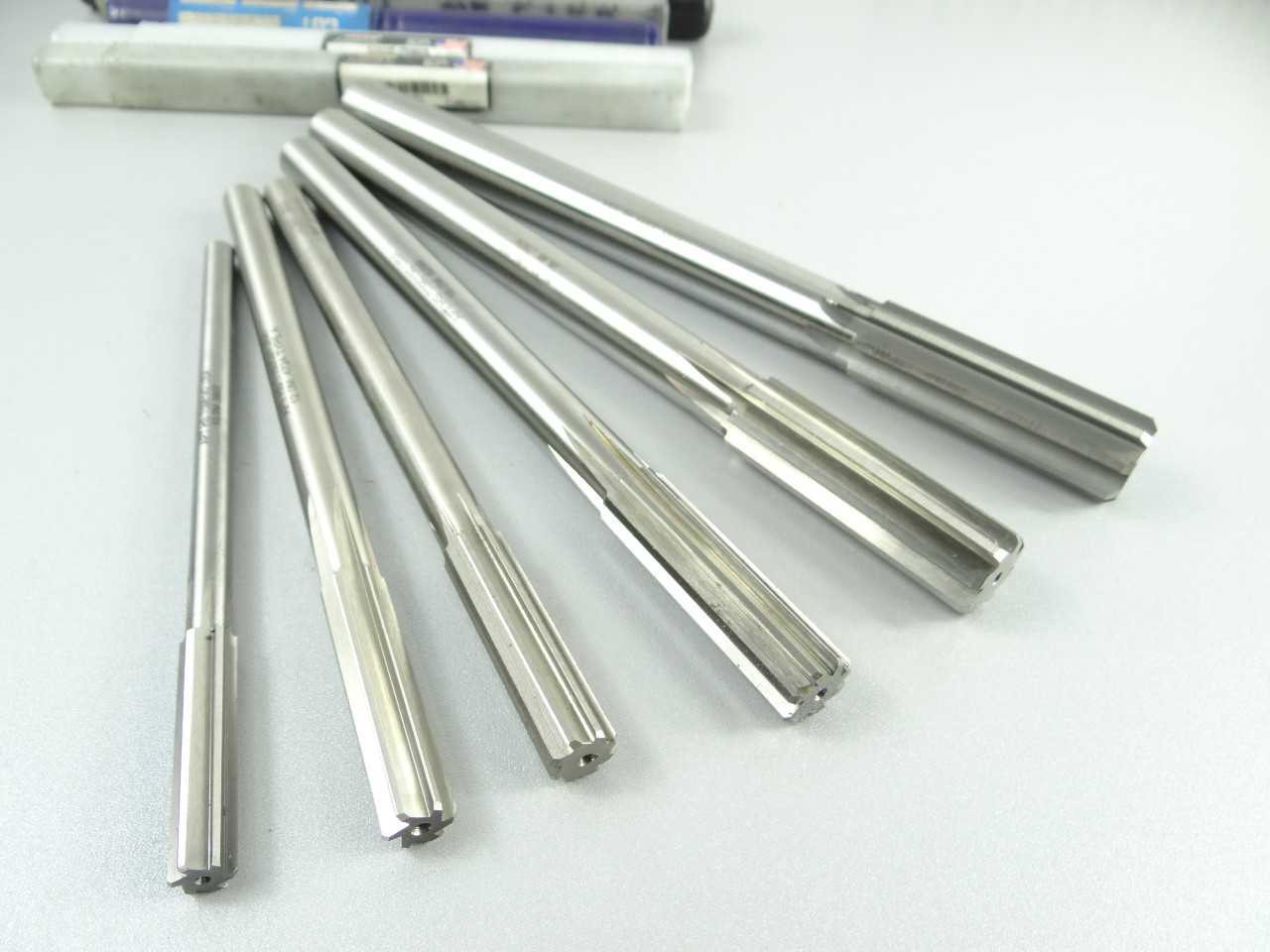 Lot of 6 New Used Metric HSS Chucking Reamers - ELECTRIC POWER TOOLS