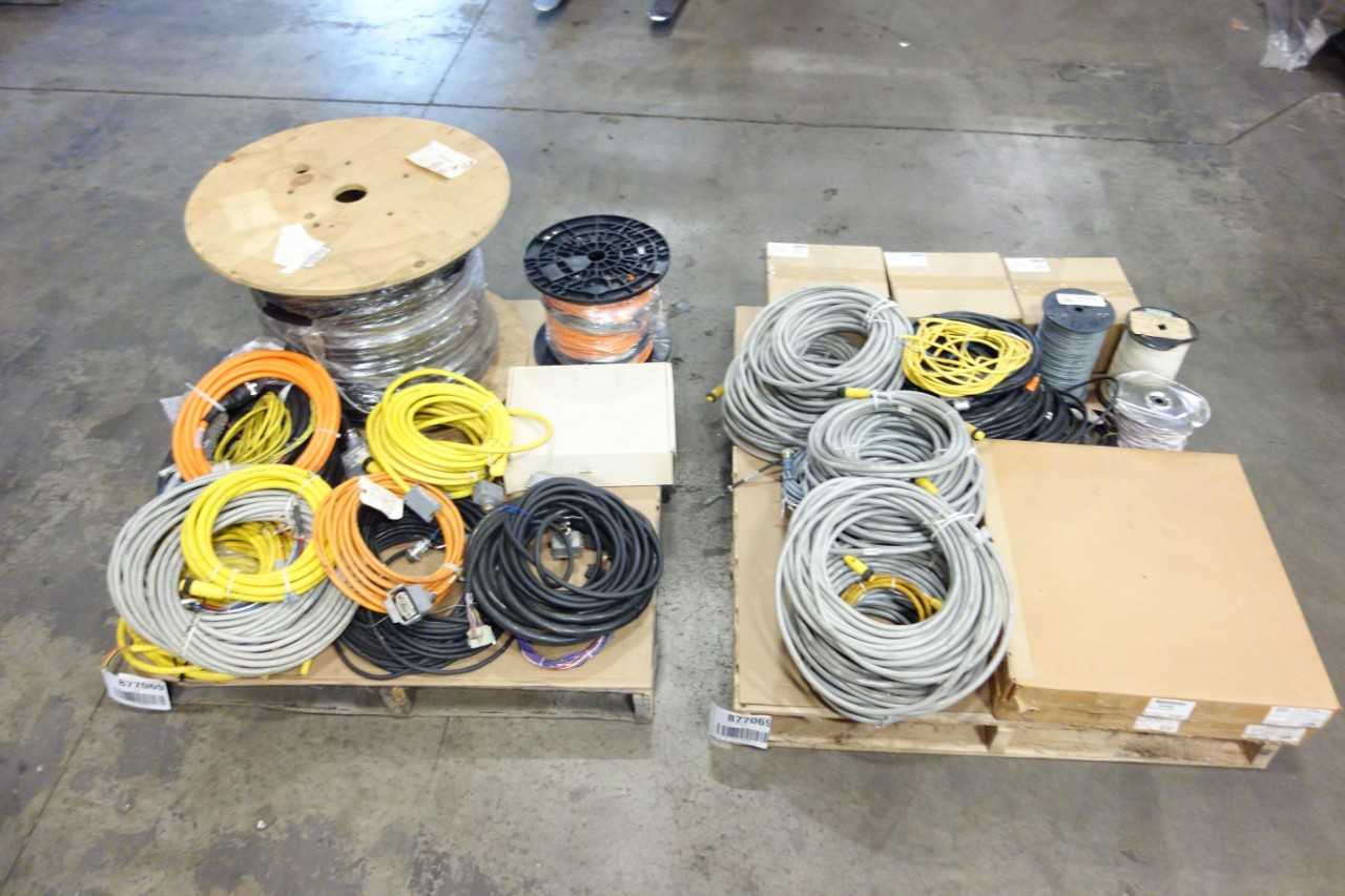 2 PALLETS OF ASSORTED COEDSET CABLES AND WIRE - ELECTRICAL COMPONENTS