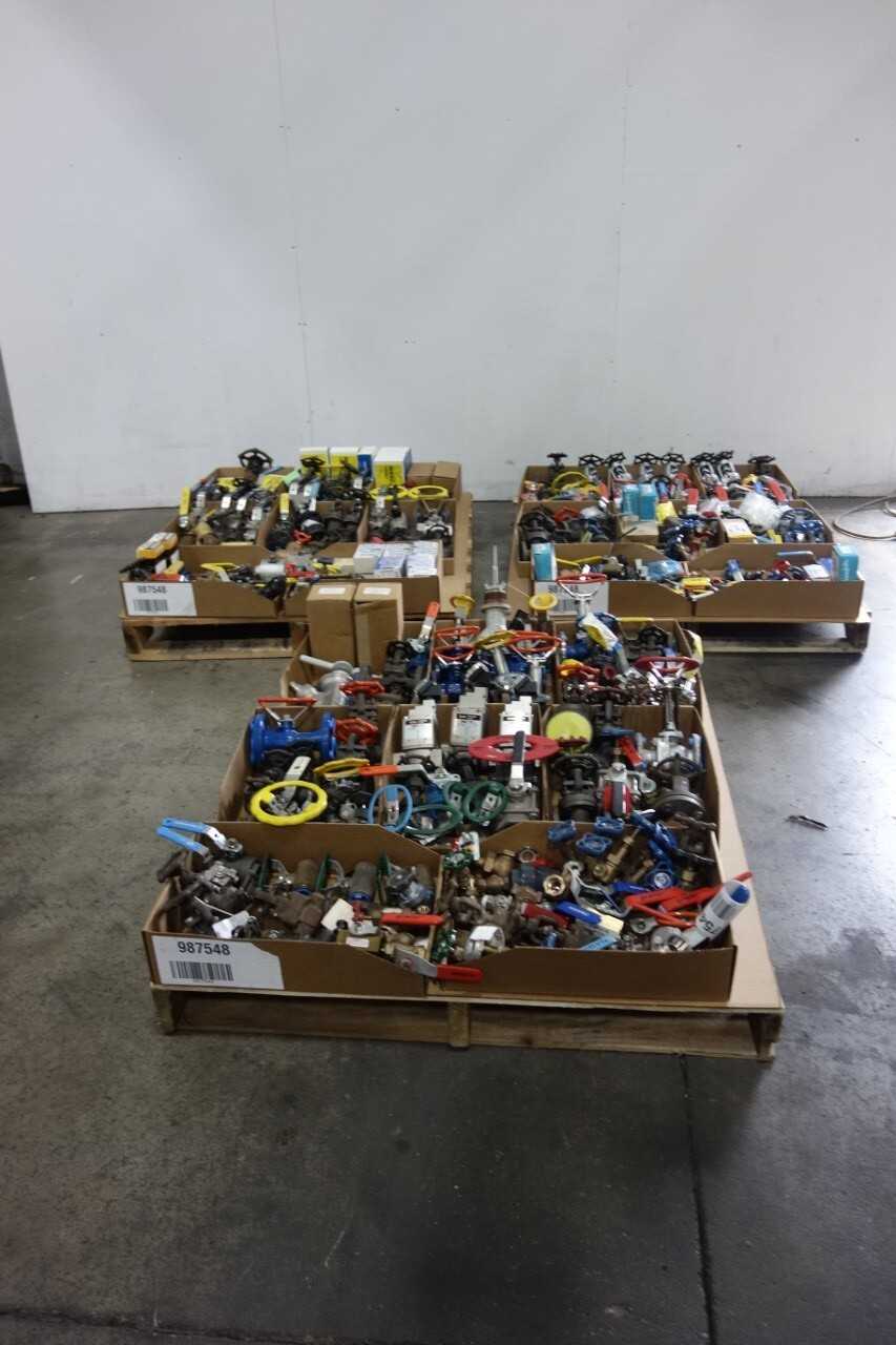 3 PALLETS OF ASSORTED VALVES - VALVES