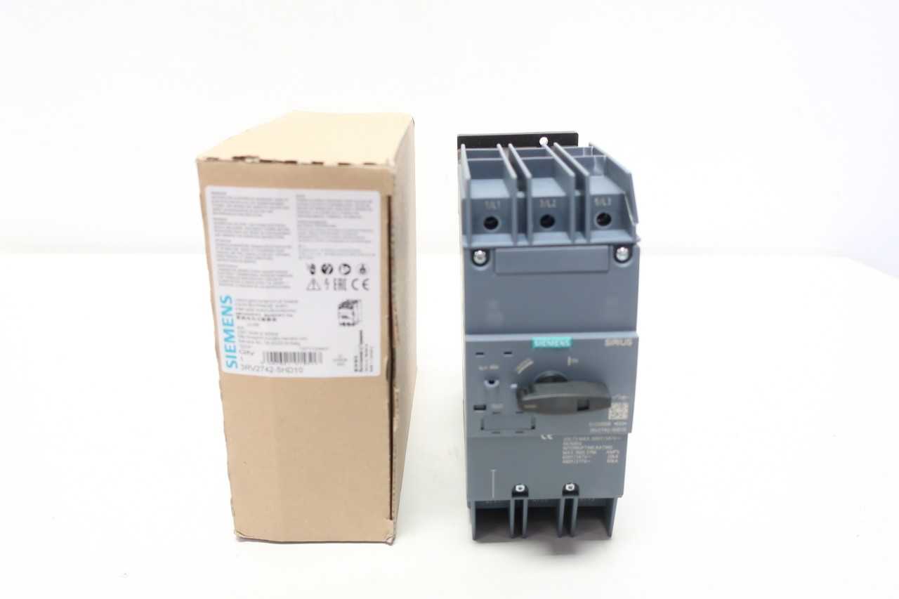 SIEMENS 3RV2742-5HD10 45A AMP MANUAL STARTER - MOTOR STARTERS