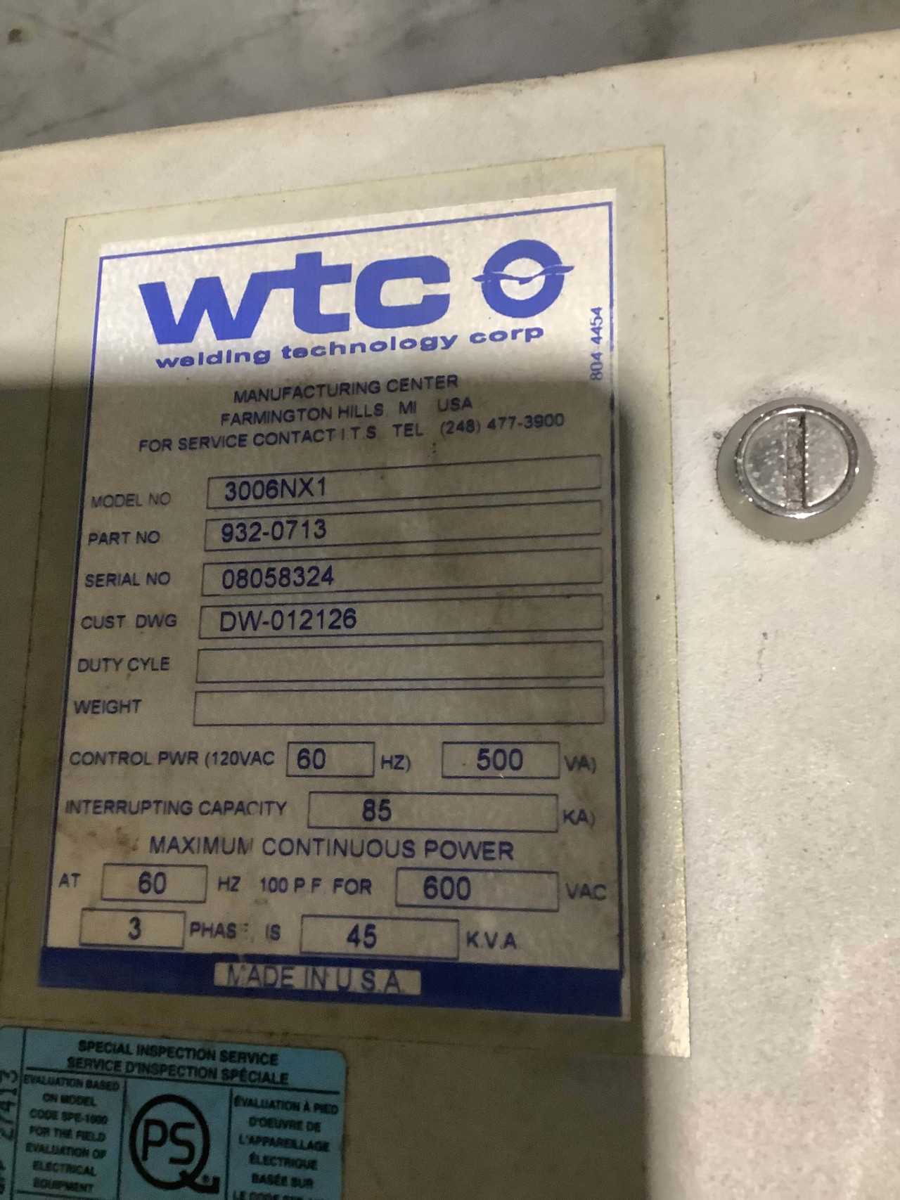 Lot of 2 Medar 3006NX1 Weld Controller - AUTOMATION & CONTROLS