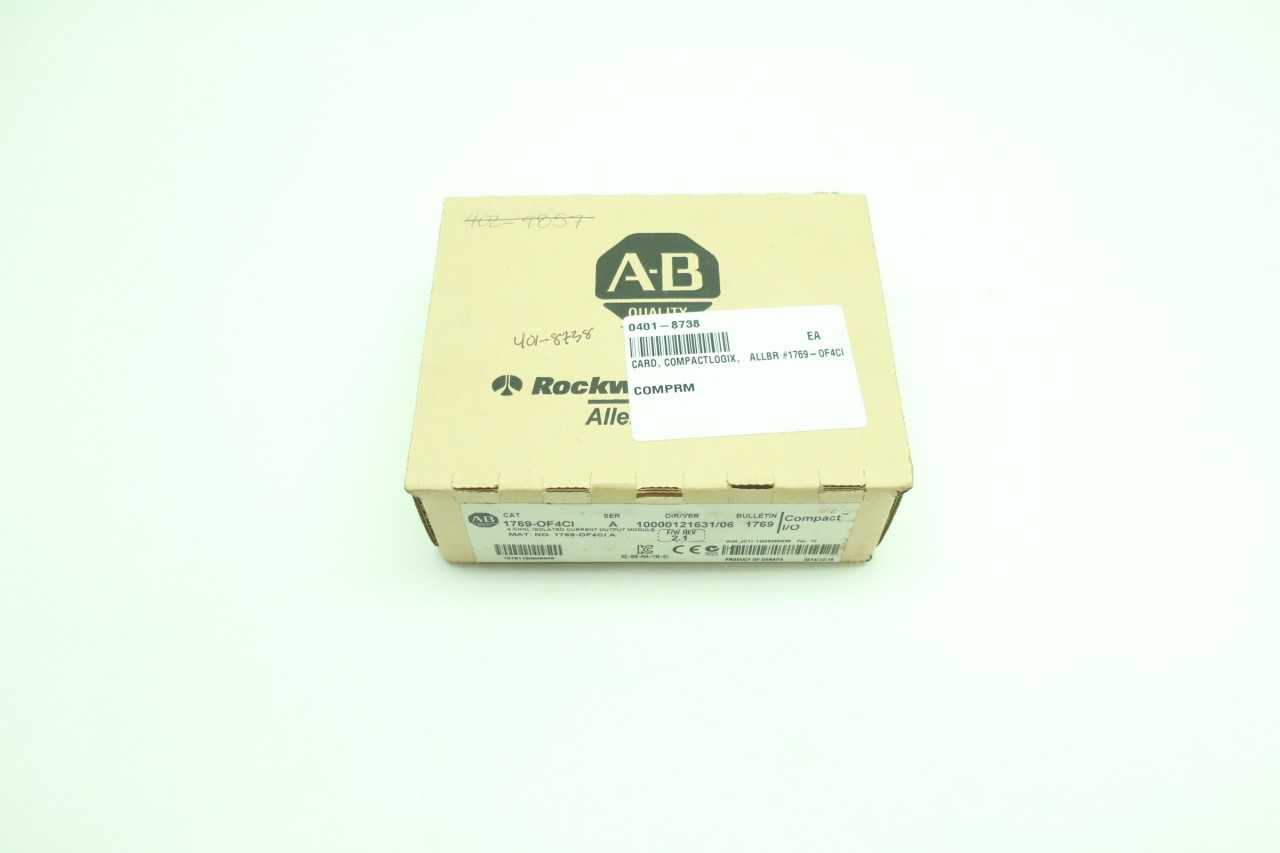 NEW ALLEN BRADLEY 1769-OF4CI COMPACT I/O 4CH ISOLATED OUTPUT MODULE - AUTOMATION & CONTROLS