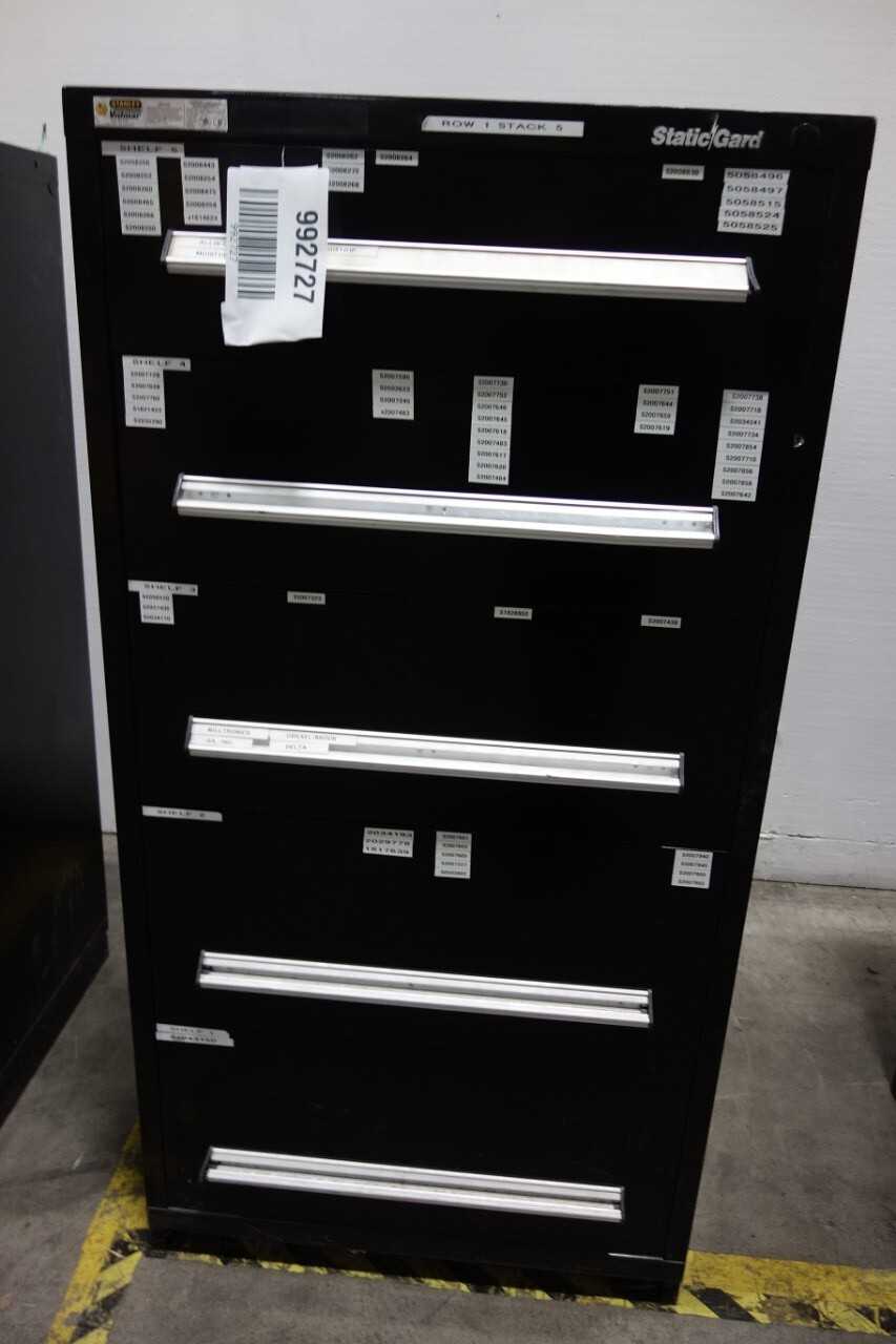 STANLEY VIDMAR STATICGARD 5 DRAWER CABINET - TOOL STORAGE