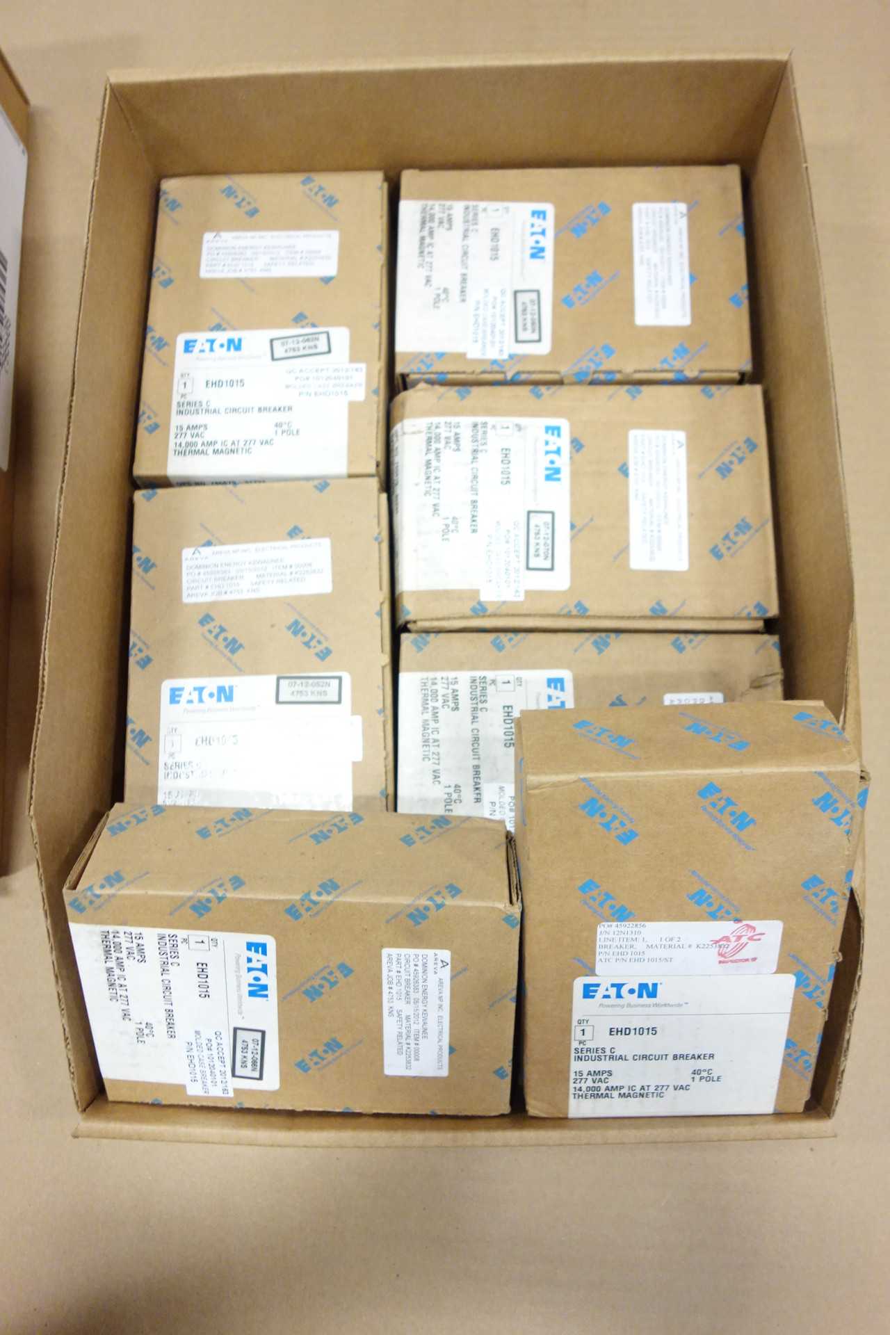 LOT OF EATON SERIES C INDUSTRIAL CIRCUIT BREAKERS - CIRCUIT BREAKERS