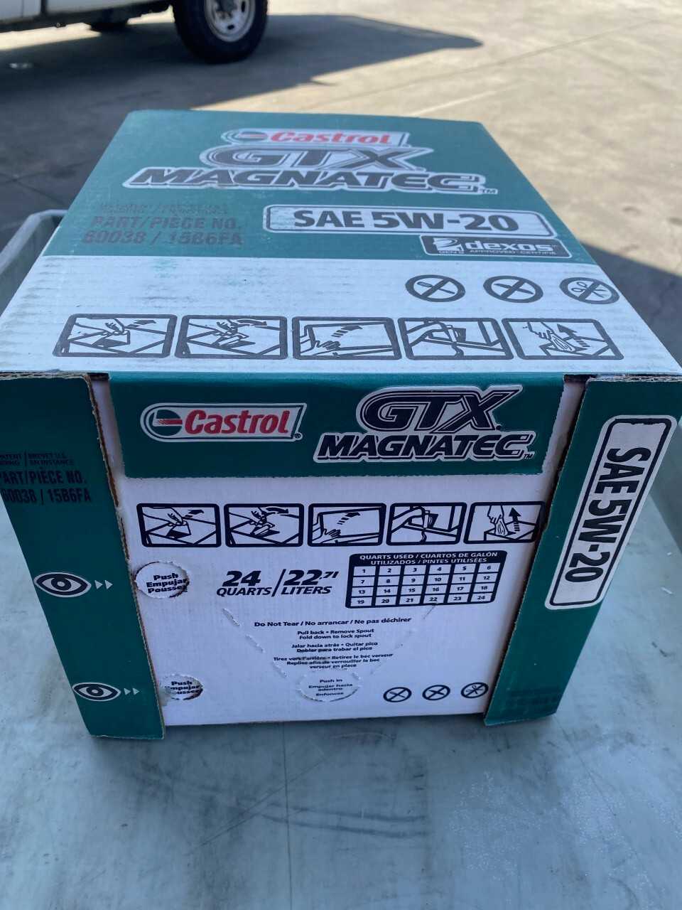 Lot of 42 Pallets of Castrol 5W-20 GTX Motor Oil - INDUSTRIAL PARTS