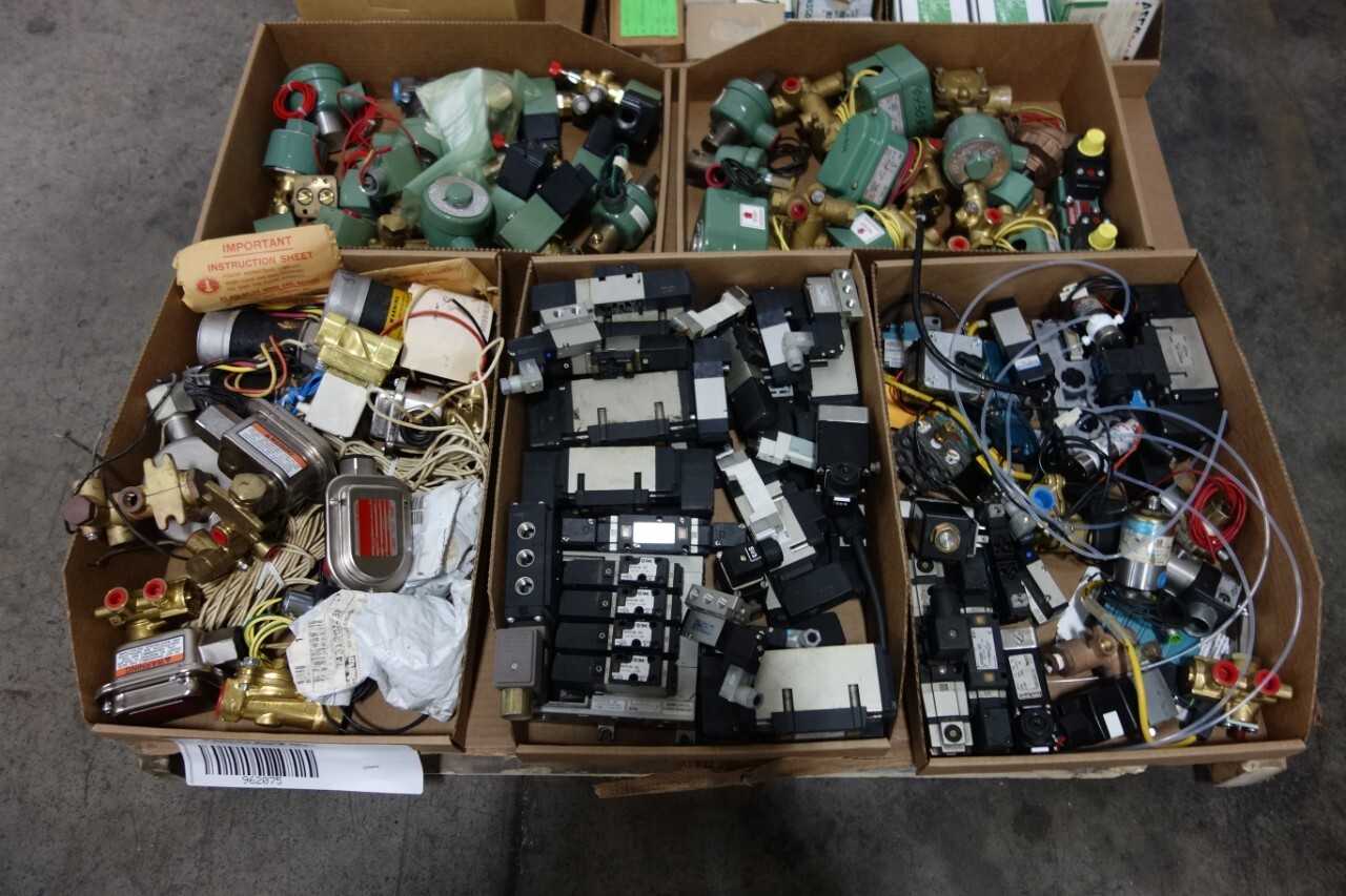 PALLET OF ASSORTED SOLENOID VALVES - SOLENOID VALVE