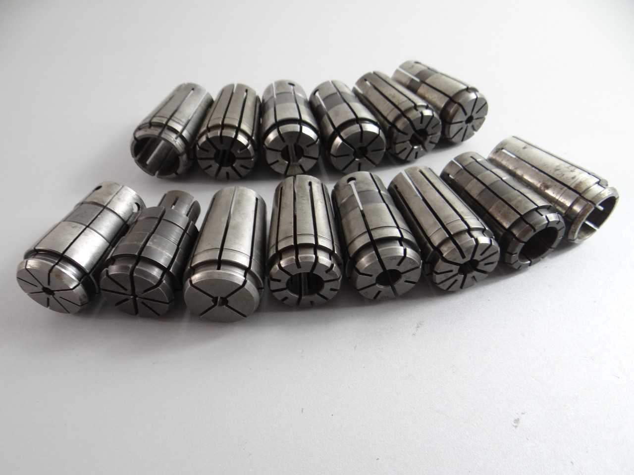 LOT OF 14 TG100 COLLETS - MACHINING ACCESSORIES & TOOLING