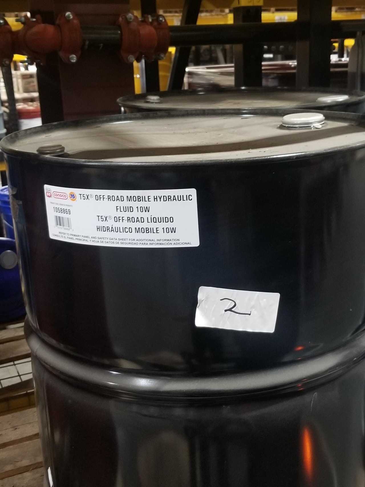 Lot of 2 Drums - CONOCO/Phillips 66 T5X OFFROAD HYDRAULIC FLUID 10WT (110ga total) - MISCELLANEOUS