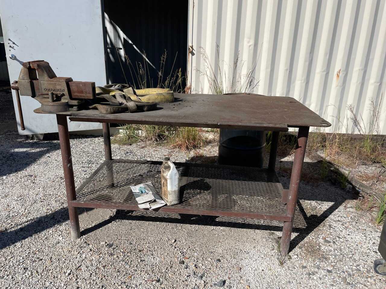 Steel Table with Columbian Vice - MISCELLANEOUS