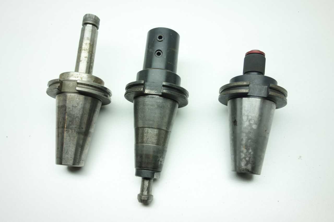 1 CRATE OF ASSORTED CAT50 TOOL HOLDERS - LYNDEX, FITZ-RITE - MACHINING ACCESSORIES & TOOLING