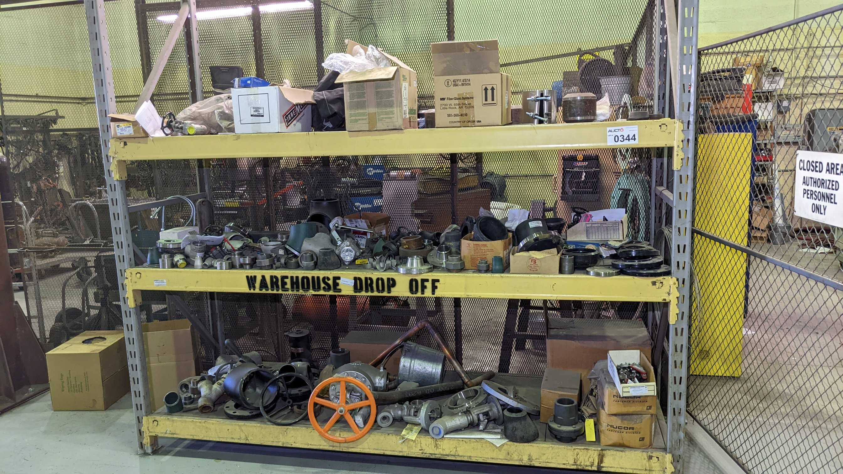 RACK WITH CONTENTS - PROCESS EQUIPMENT