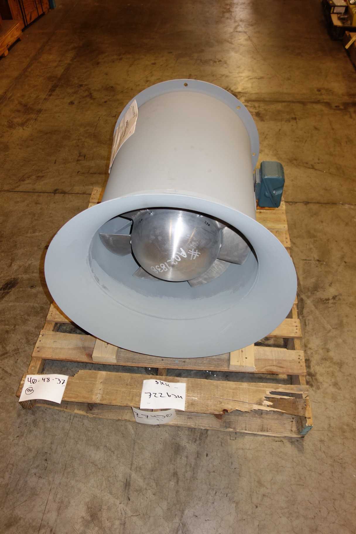HOWDEN AXIAL FAN A7 NAVY VANE AXIAL 10 AIR OVER 460V-AC - ELECTRIC MOTORS