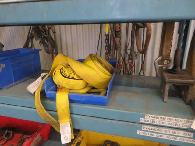 Rigging items, pallet rack and contents - MISCELLANEOUS