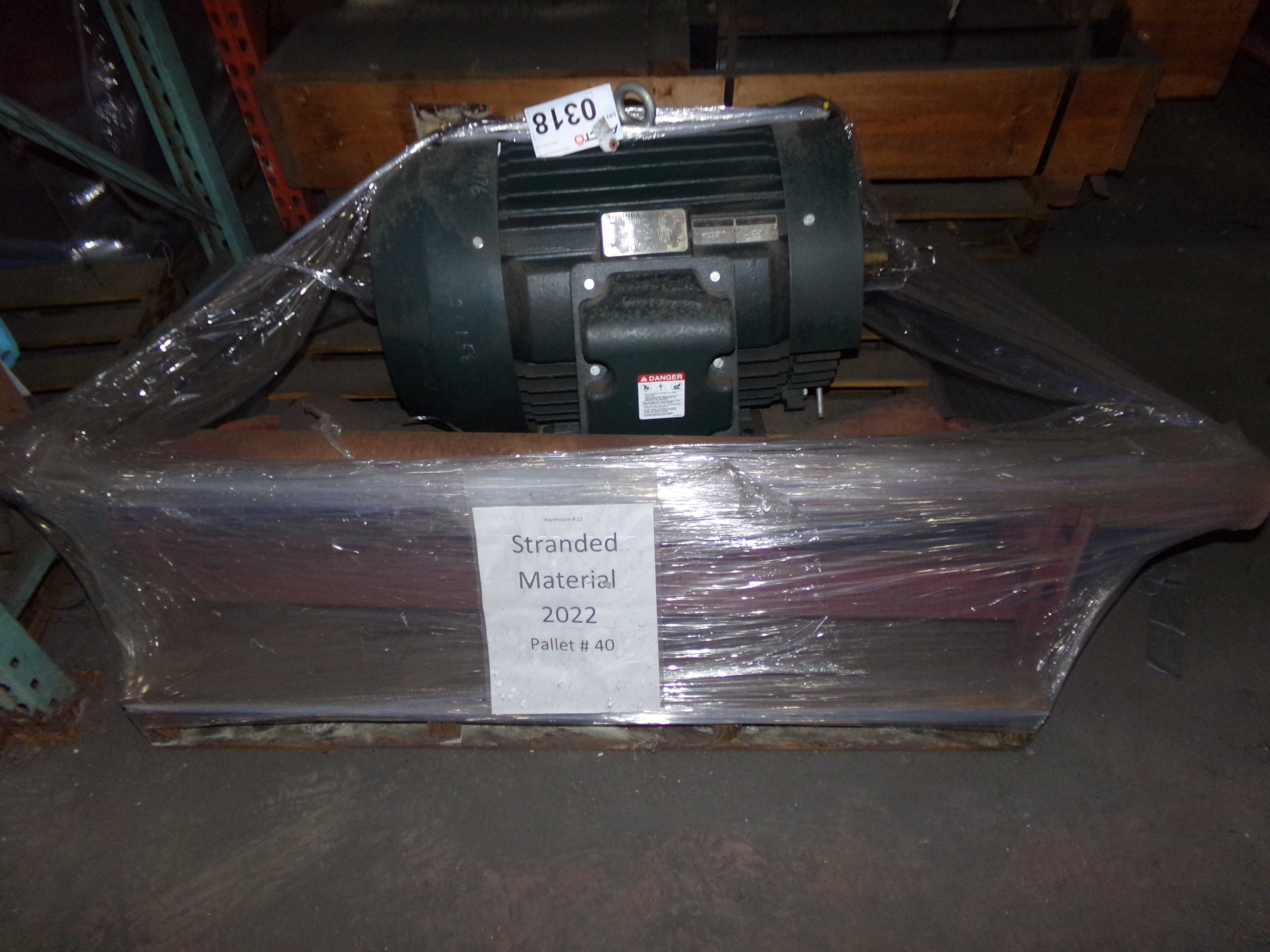 2011 TOSHIBA 0752XSSB41B-P ELECTRIC MOTOR - ELECTRIC MOTORS