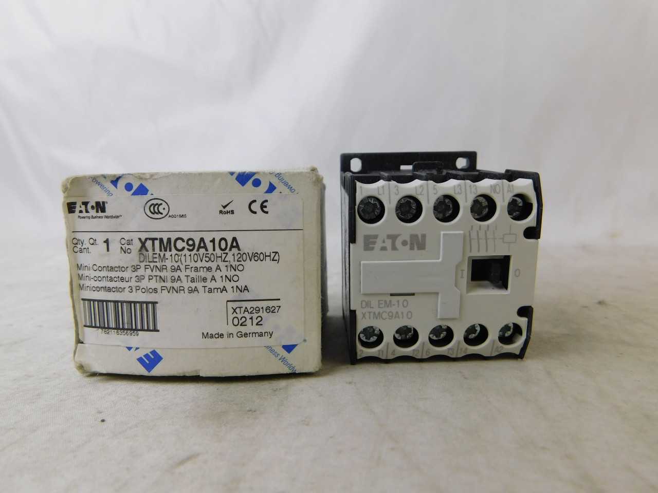51 Quantity-Eaton 3P 9A 110/120VAC Contactors-XTMC9A10A - CONTACTORS