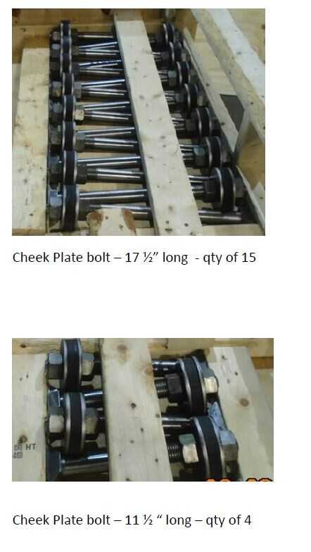 NEW SPARE PARTS FOR:   48x60 Type C-DF Birdsboro Buchanan Jaw Crusher - INDUSTRIAL PARTS