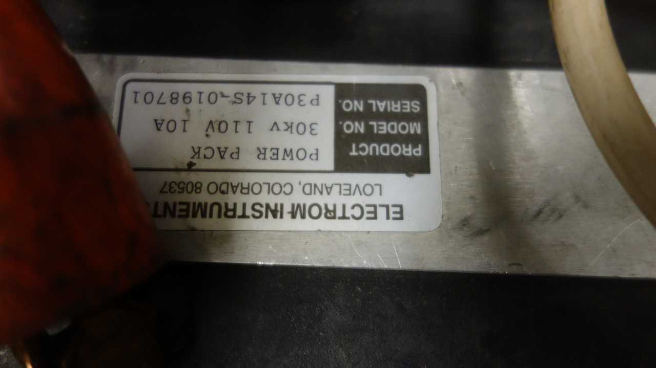 ELECTROM INSTRUMENTS 30KV T-I-G WINDING ANALYZER POWER PACK - ANALYZER