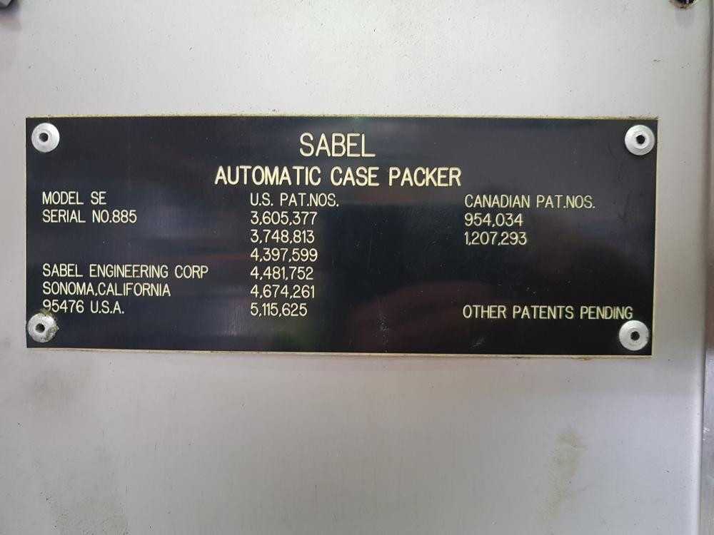 1992 Sabel SE Case Packer - PACKAGING