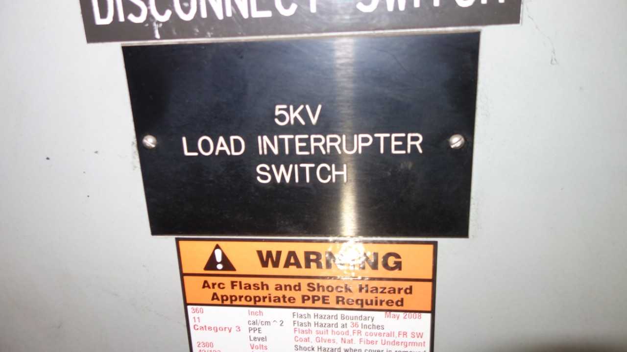 CGI 9078A40G16 5KV-AC 600A LOAD INTERRUPTER TRANSFER SWITCH - ELECTRICAL COMPONENTS