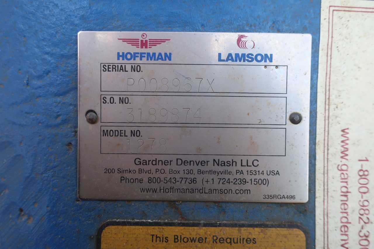 GARDNER DENVER 1278 NASH CENTRIFUGAL BLOWER - BLOWER FAN