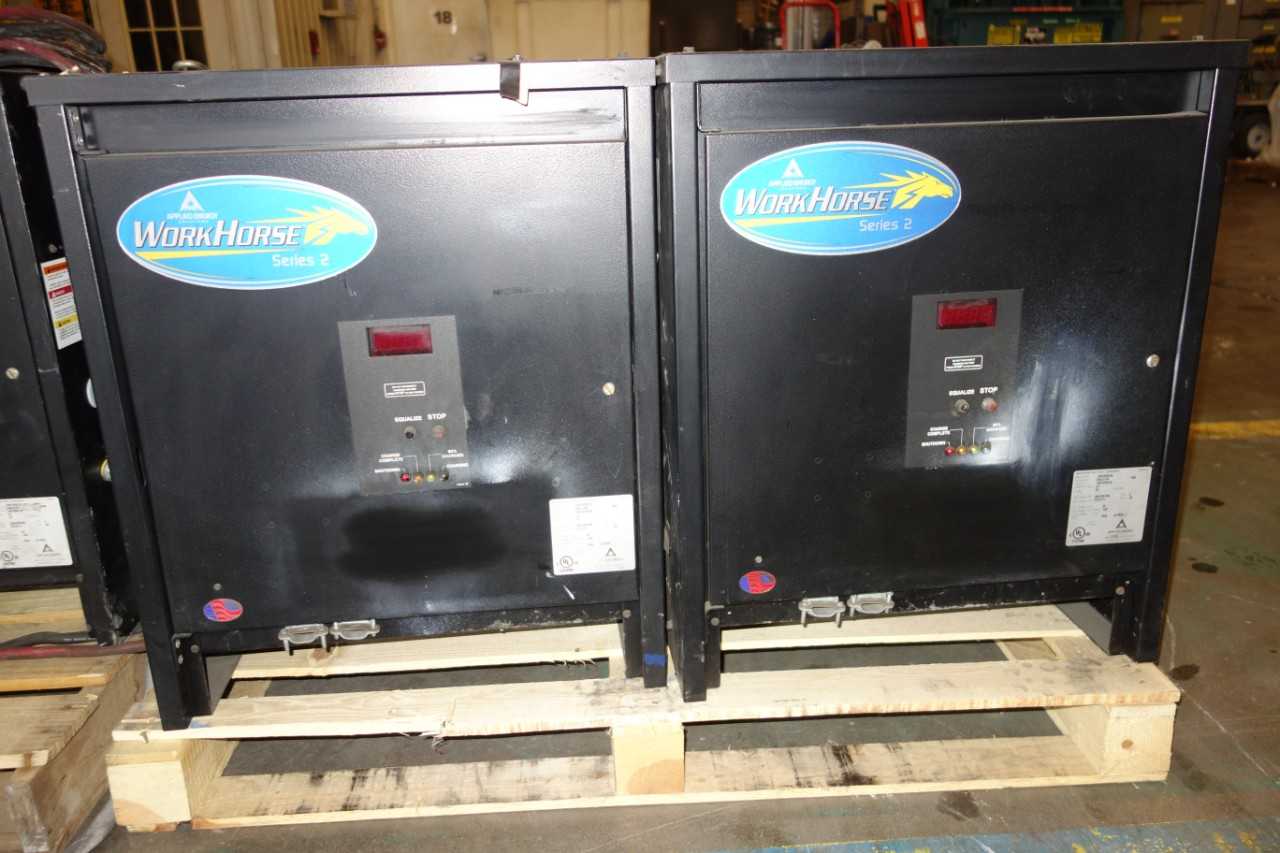 4 PALLETS OF WORKHORSE BATTERY CHARGERS, 36 V OUTPUT - ELECTRICAL COMPONENTS