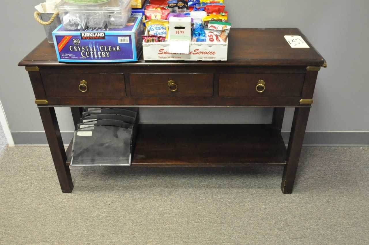 Lot-(1) Server Table and (1) Stand, (Contents Not Included) - MATERIAL HANDLING