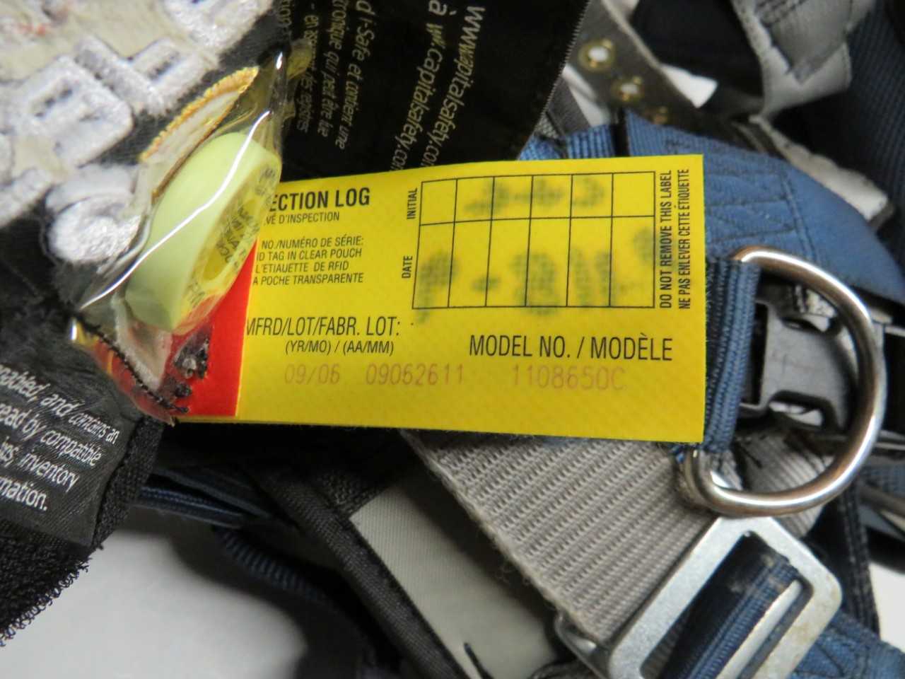 SMALL SALA EXOFIT MODEL 1108650C TOWER HARNESS - SAFETY EQUIPMENT