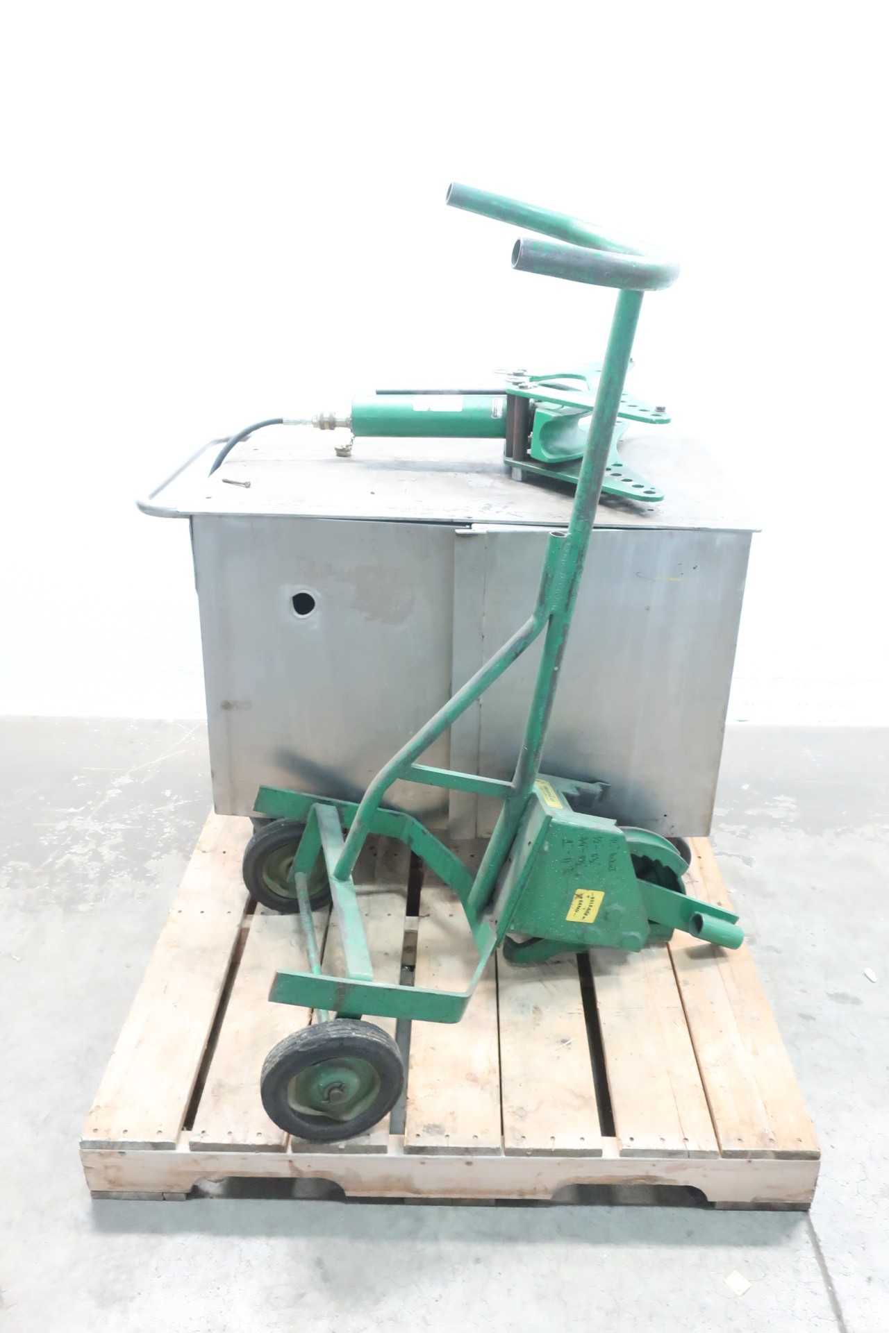 GREENLEE 975 TEXTRON 120VAC 1PH 10000PSI HYDRAULIC POWER PUMP PIPE BENDER - ELECTRIC POWER TOOLS