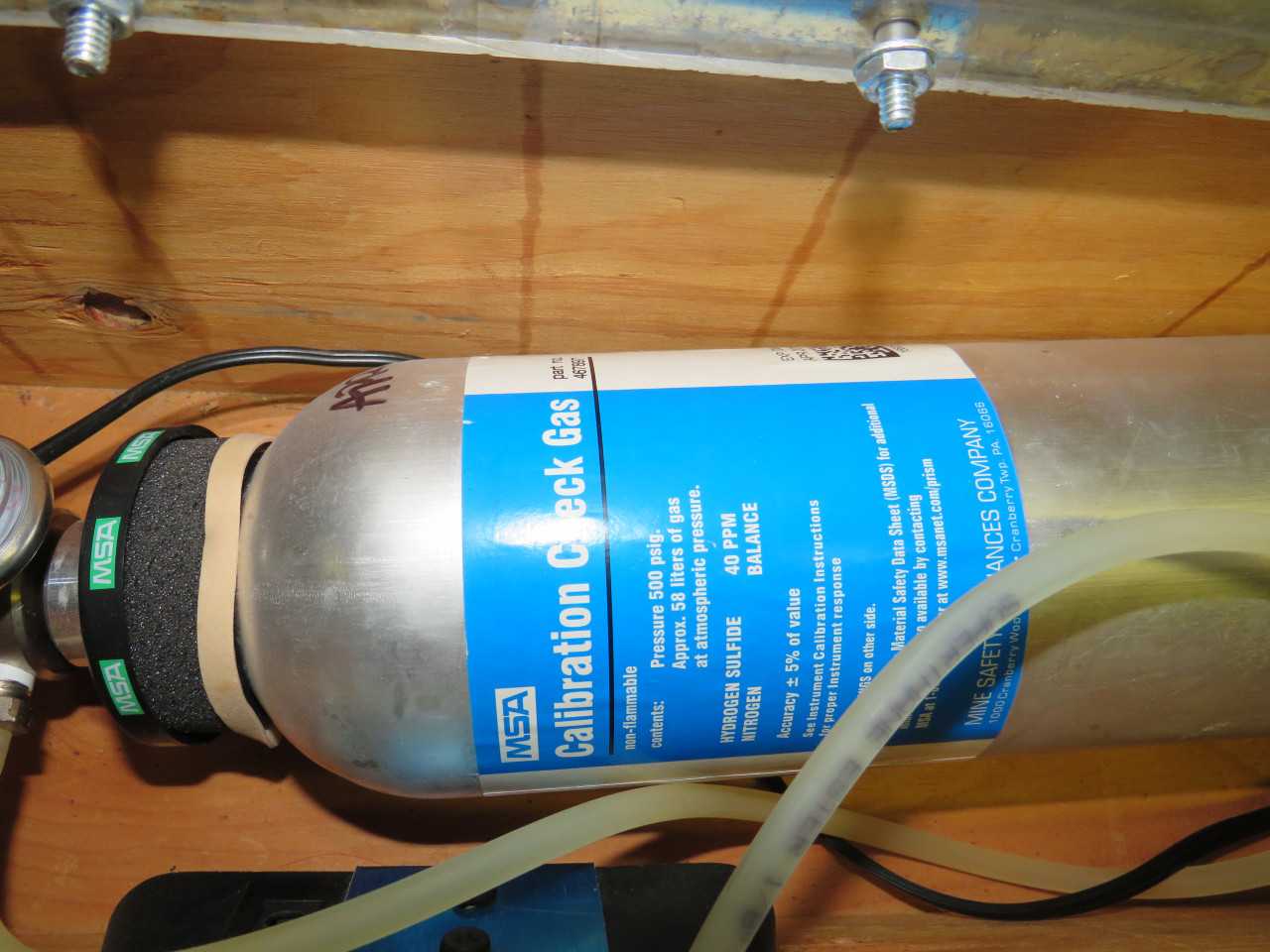 MSA CALIBRATION CHECK GAS KIT (HYDROGEN SULFIDE NITROGEN) - W/ ALTAIR QUICKCHECK - ELECTRIC POWER TOOLS