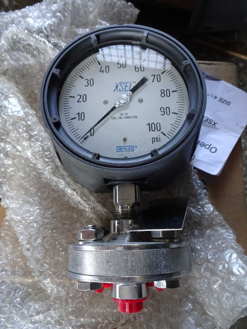 New Wikai Process gauge liquid filled - Stainless diaphragm - INSTRUMENTATION