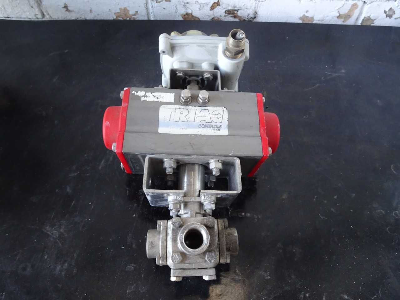 TRIAC 3 way STAINLESS CONTROL VALVE W/ actuator - CONTROL VALVE