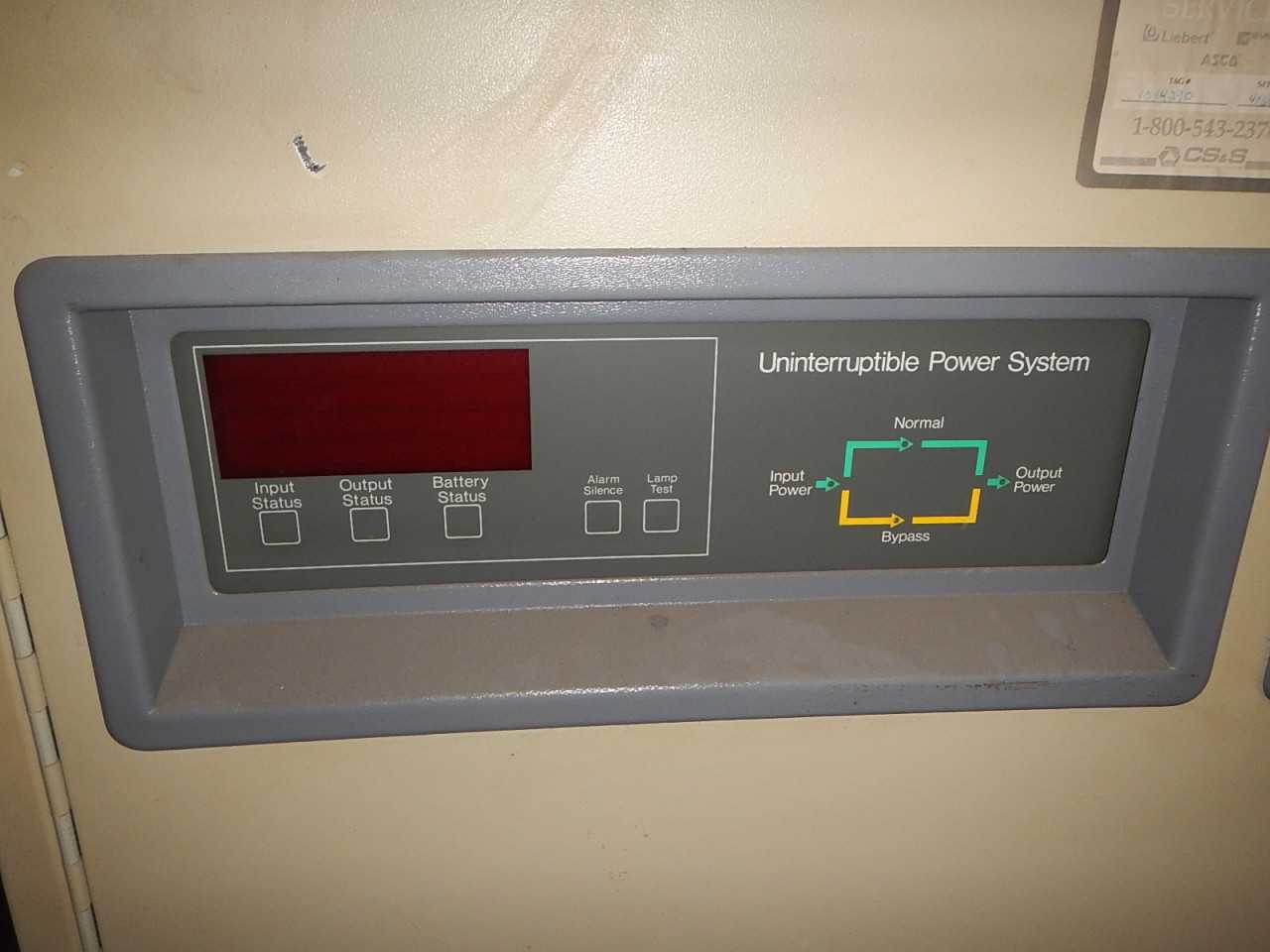 15 KVA Liebert Uninterruptible Power System - AUTOMATION & CONTROLS
