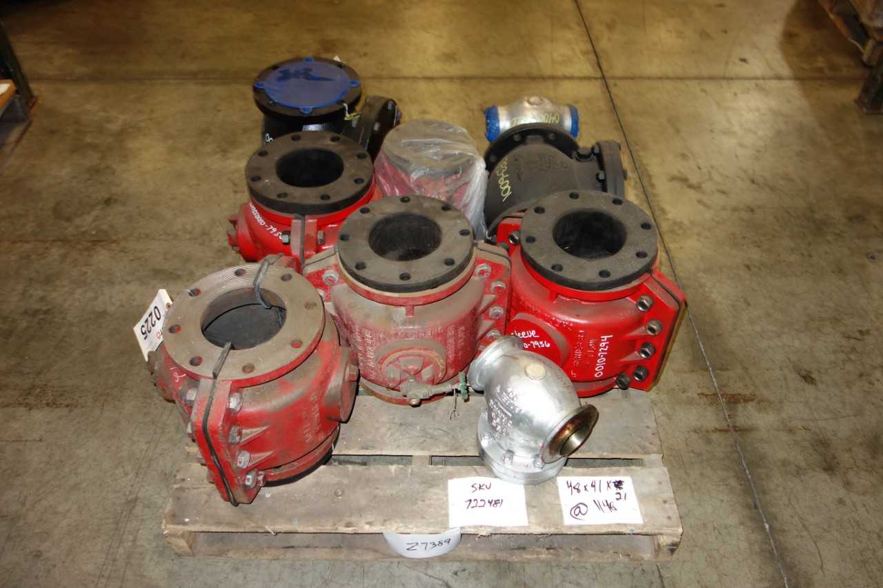 LOT OF ASSORTED HARRINGTON HOISTS AND PULLEYS 5TON - LIFTING EQUIPMENT