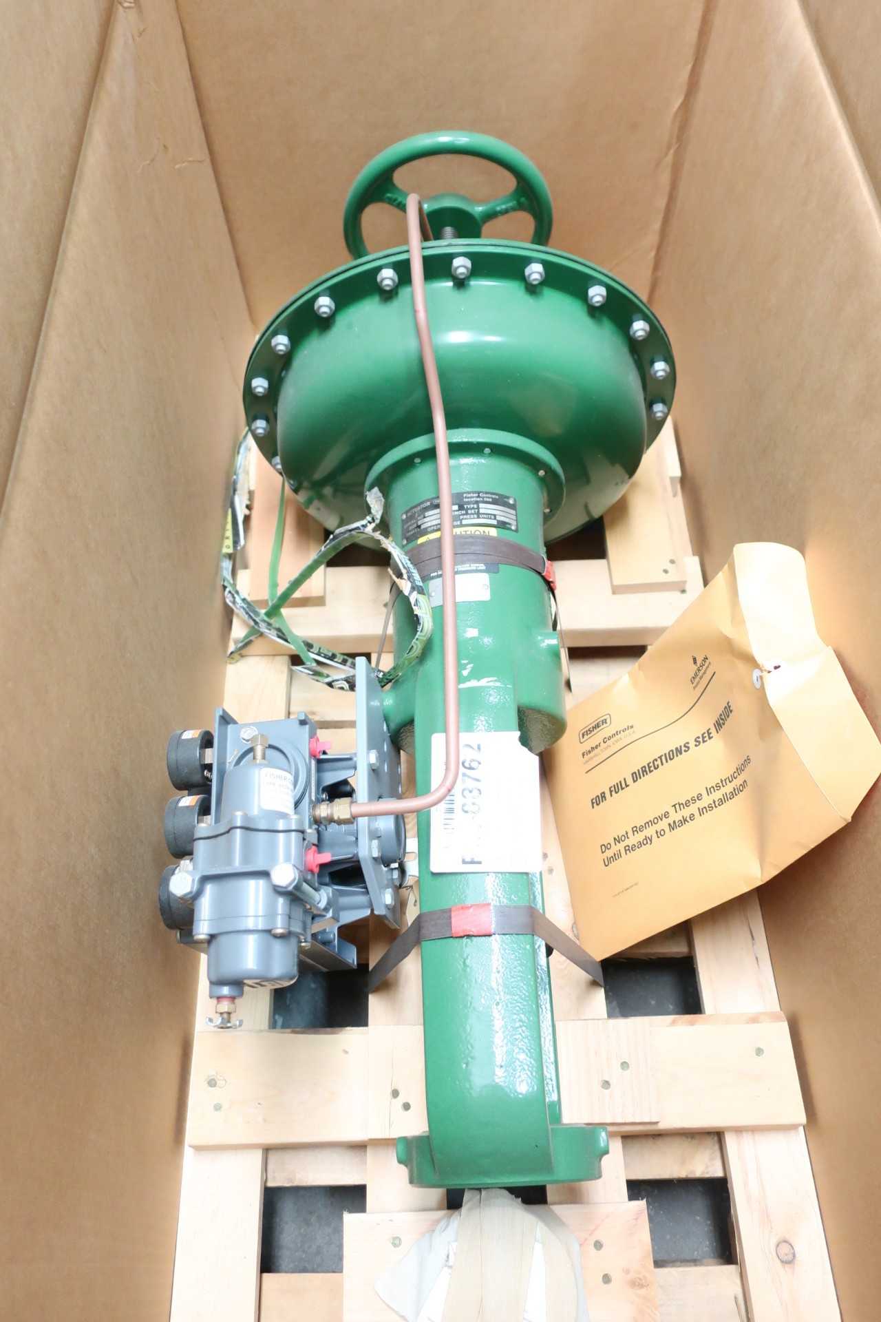 FISHER 657 SIZE 50 3-15PSI PNEUMATIC VALVE ACTUATOR - VALVES